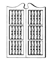 Spindle Cafe Doors